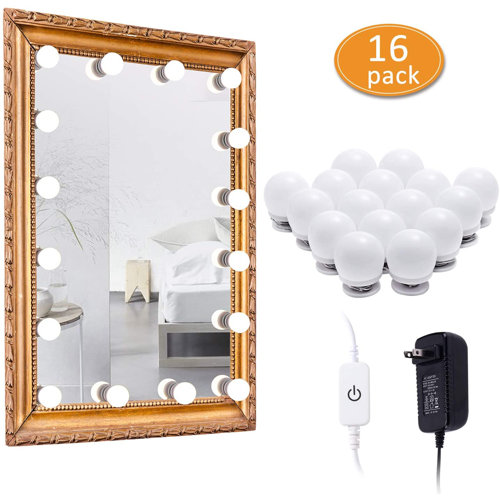 AIBOO 16Light Hollywood Style Color Changeable LED Vanity Makeup